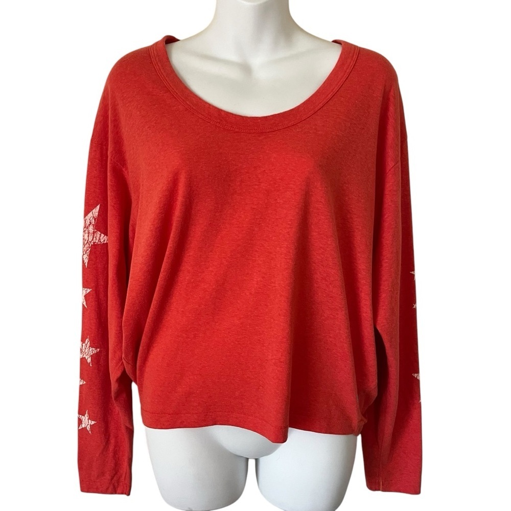 Free People FP Movement Melrose Star Print Tee Size M